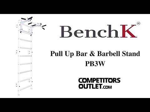 BenchK Metal Pull-Up Bar and Barbell Stand PB3B / PB3W