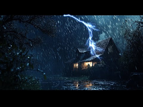 🌧️ Heavy Rain and 🌩️ Thunderstorm for Sleeping  | No Ads, Sleep Sounds, Relaxing Nature 💤