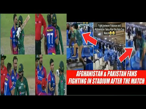 Sad Afghan fans thrash Pak fans; vandalize Sharjah Stadium after narrow defeat | Asiacup 2022