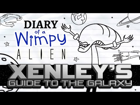 Diary of a Wimpy Alien 13.5 XENLEY'S GUIDE TO THE GALAXY (Wimpy Kid / Alien / Hitchhiker's Parody)