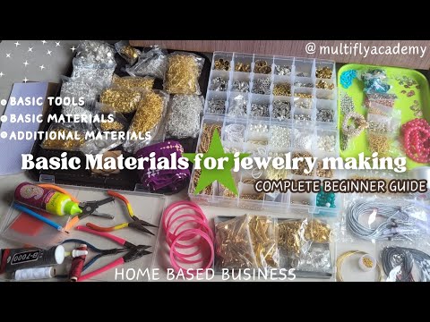 Basic Jewellery Making materials for beginners - fabric jewelry making #handmade #materials #diy