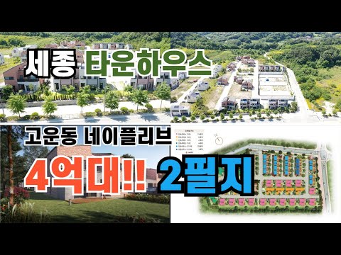 세종시 타운하우스부지 4억대 급매, 2개매매, 적극조율