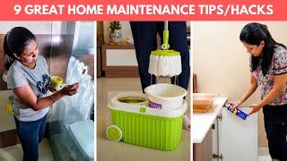 9 Great Home Maintenance & Cleaning Tips/Hacks - Amazing Home Cleaning Hacks