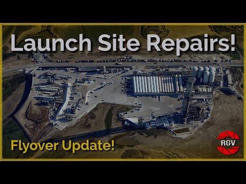 Launch Site Repairs ahead of Flight 4! Starbase Flyover Update 39