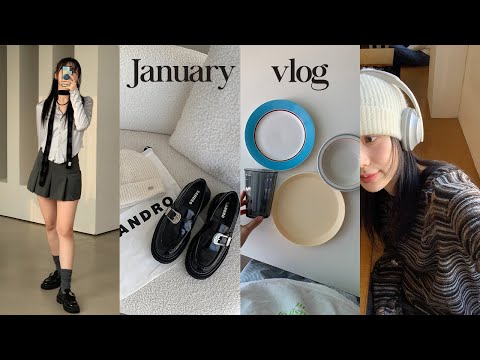 vlog✦ 위시리스트 청산하고💸 관리의 날! 첫 산드로 언박싱. 시논샵에서 그릇쇼핑. 밀로우먼. 폴리수엠. 드럼근황🥁