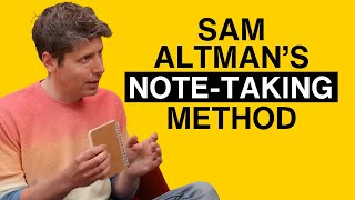 Steal Sam Altman's Genius Note-Taking Method (Pocket Notebook Power!)