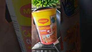 Maggi Chilly Chow Cuppa Noodles Review 🍜😋 The Besttttt 👍#shortsviral #odisha #shorts #maggi