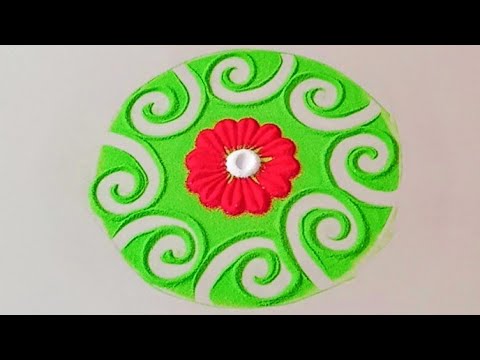 Colourful rangoli design|rangoli designs 2023|rangoli|new rangoli design|relaxing rangoli