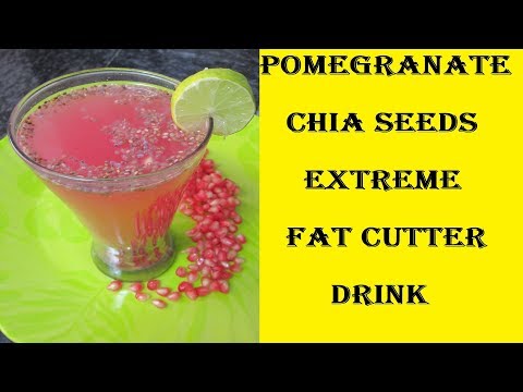 Pomegranate Chia Drink | Pomegranate Juice with Chia Seeds| Fat Cutter Drink for Extreme Weight Loss