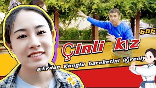 Çinli kız Asya sıfırdan Kungfu hareketini öğreniyor!