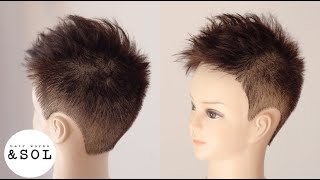 [キッズカット]美容師が教える子供のカットの切り方とワックスの付け方/Kids Hair Cut