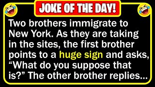 🤣👉 BEST JOKE OF THE DAY! - Two brothers have a lifelong dream to immigrate to America..| Funny Jokes