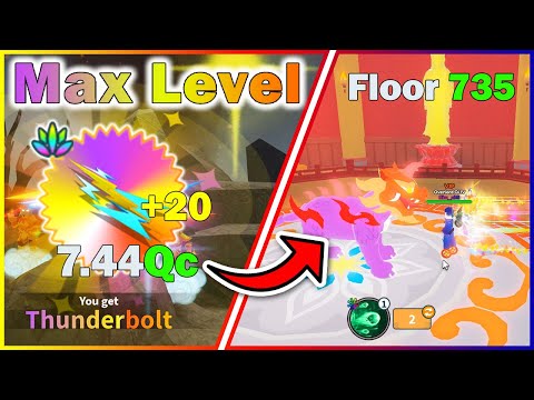 MAX LEVEL THUNDERBOLT | CLEARING FLOOR 735 IN INFINITY TOWER | BUYING BANSHIE SPIRITS | WFS | ROBLOX