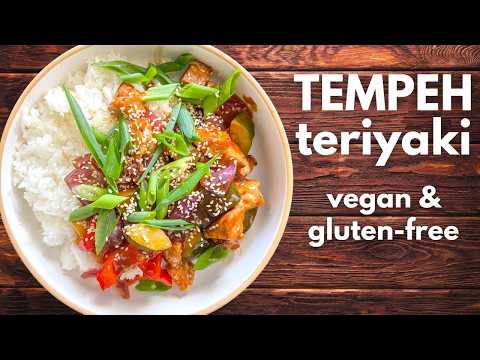 Sheet Pan Tempeh Teriyaki Bowl! Vegan Tempeh Recipe