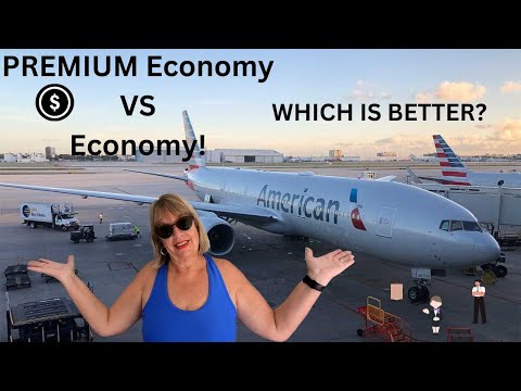 Economy vs PREMIUM Economy! What's The Difference? American Airlines 777-200