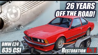 Why does this 42 Year Old BMW NOT start? E24 635 CSI - Restoration Part 1