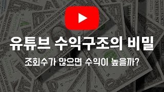 유튜브 수익 구조에 가장 큰 영향을 미치는 것은?(조회수, 시청시간, 구독자, 좋아요와 수익의 관계)