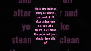 Pimples free skin at home 🏠 #shorts #reels #pimple #pimples #pimplefreeface