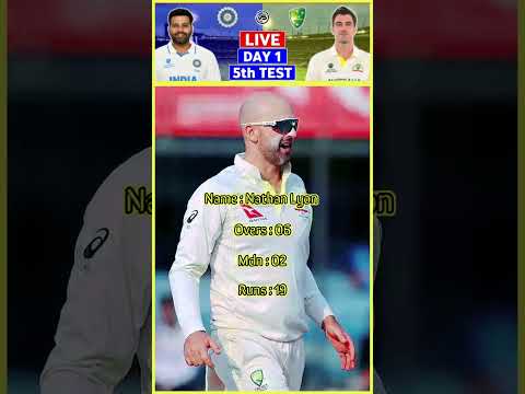 Nathan Lyon | 5th Test vs India #trendingshorts #cricket #viralvideo