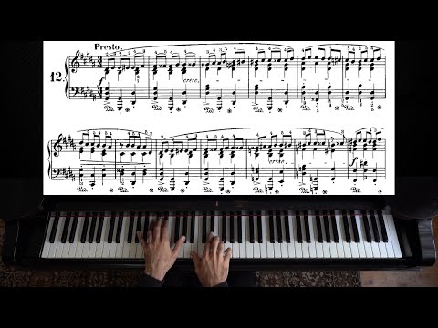 Chopin - Prelude Op. 28, No. 12 | Piano with Sheet Music