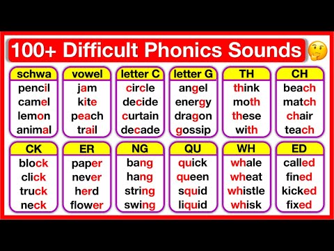 Difficult phonics sounds in English 🤔 | You must know these phonics sounds! | Learn with examples