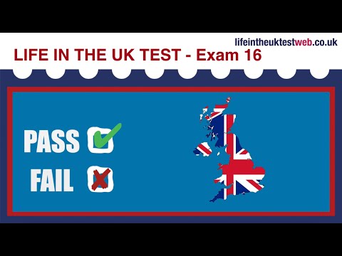 🇬🇧 Life in the UK Test 2024 - Exam 16 - British Citizenship practice tests 🇬🇧