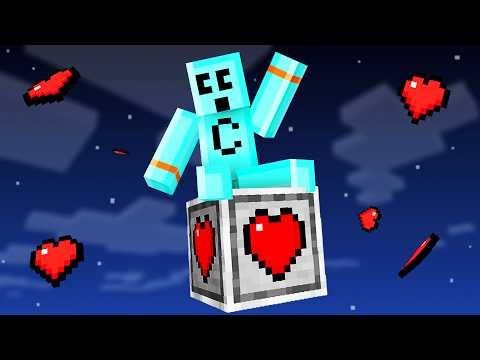 Minecraft but There's Only One Heart Block