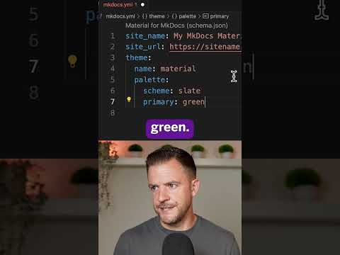 How To Change Colour Scheme In Material for MkDocs #documentation #technicaldocumentation #mkdocs