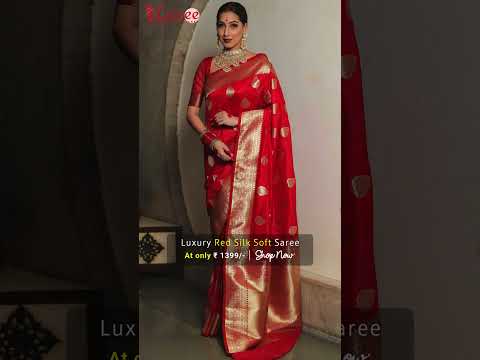 Fairytale Red Soft Silk Saree