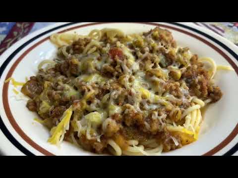 How To Make Homemade Spaghetti With Mexican Four Cheese On Top