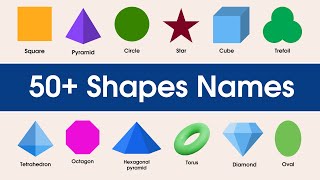 50+ Shapes Names in English | List of Geometric Shapes | Shapes Vocabulary in English