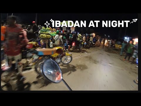 Downtown Ibadan by Night- motorcycle ride around the capital of oyo state Nigeria