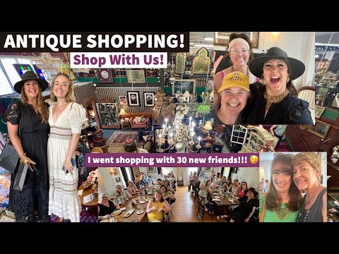 ANTIQUE SHOPPING WITH 30 PEOPLE!?! Come join us for a fun group vintage shopping day! Shop With Us!