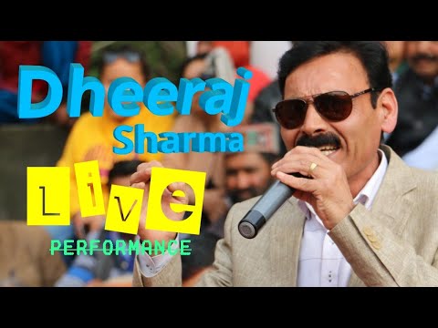 Dheeraj Sharma Famous Singer of Himachal live performance at Bir Holi mela. March 2019