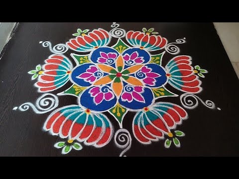 Daily rangolis | flower rangoli designs | muggulu | kolams | Pandaga muggulu | sukravaram muggulu.