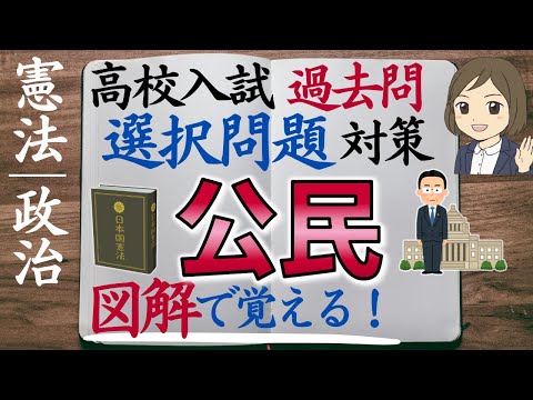 【高校入試対策】公民選択問題①61問｜全図解あり｜過去問