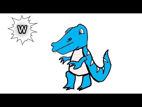 Learning with Dino The Letter W #learning #water