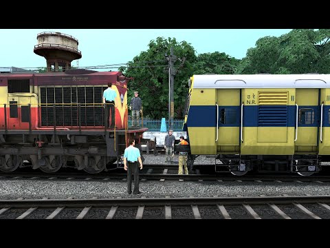 WDM3D SHUNTING MEMU COACH | BUMPY RAILROAD | Indian Train Simulator | Railworks 3 | RAILWAY RITAM