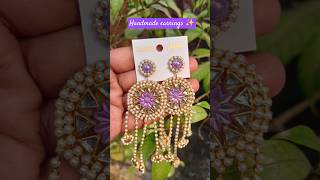 Let's make this earrings with me🎀✨  #earrings #jewellery #diy #handmade @BarkhaPrabha#trending