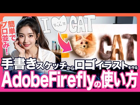 簡単でプロ並み！手書きスケッチからロゴ・イラストを作るAdobe Fireflyの使い方