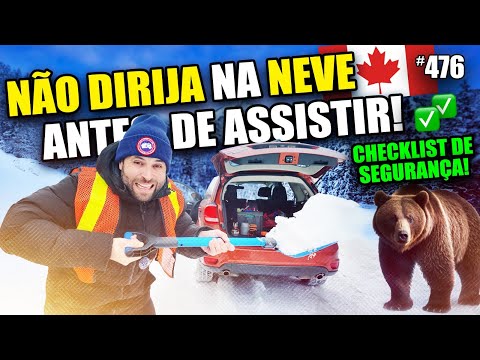 COMO É DIRIGIR NA NEVE, INVERNO E FRIO EXTREMO no CANADÁ? Check List do que levar #476