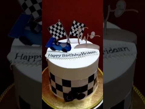 Customised car racing theme cake #shorts #cakedesign #cake #clarisascreations