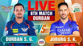 🔥SA20 Live: Durban vs Joburg | 8th Match | Live Cricket Score & Commentary