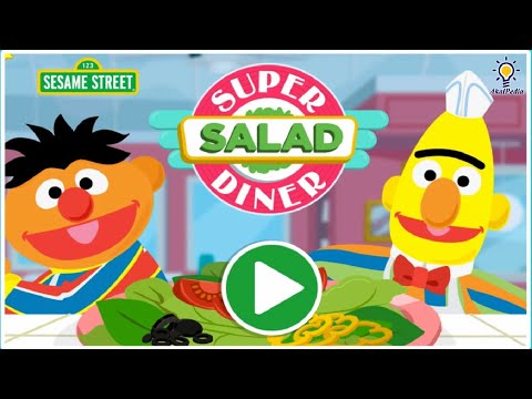 Super Salad Diner - Sesame Street Educational Games #learning #elmo #sesamestreet #toddlers #kids