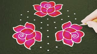 9×5dots beautiful sankranti chukkala muggu🌷|easy sankranti rangoli|Pongal kolams#sanghamithrarangoli