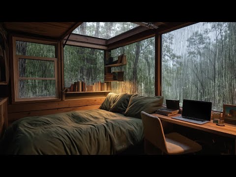 Fall Asleep Fast with Gentle Rain Sounds | 10 Hours of Pure Bliss