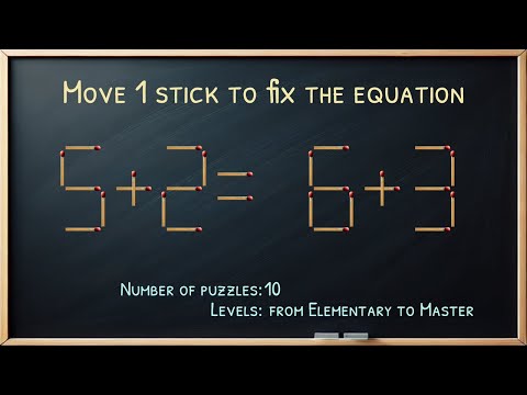 Matchstick Brain Teaser: Move One Stick to Fix