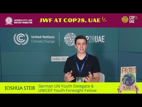 JWF #cop28 Interview with Joshua Steib - UN Youth Delegate of Germany #climateaction #youth #dubai