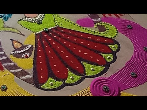 Creative Tulsi Vivah RangoliTulsi vivah rangoli design/easy tulsi rangoli/तुलसी विवाह स्पेशल रंगोली