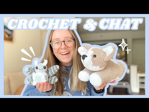 Crochet With Me 🩵 TTPD thoughts, crochet corgis, and sock knitting!